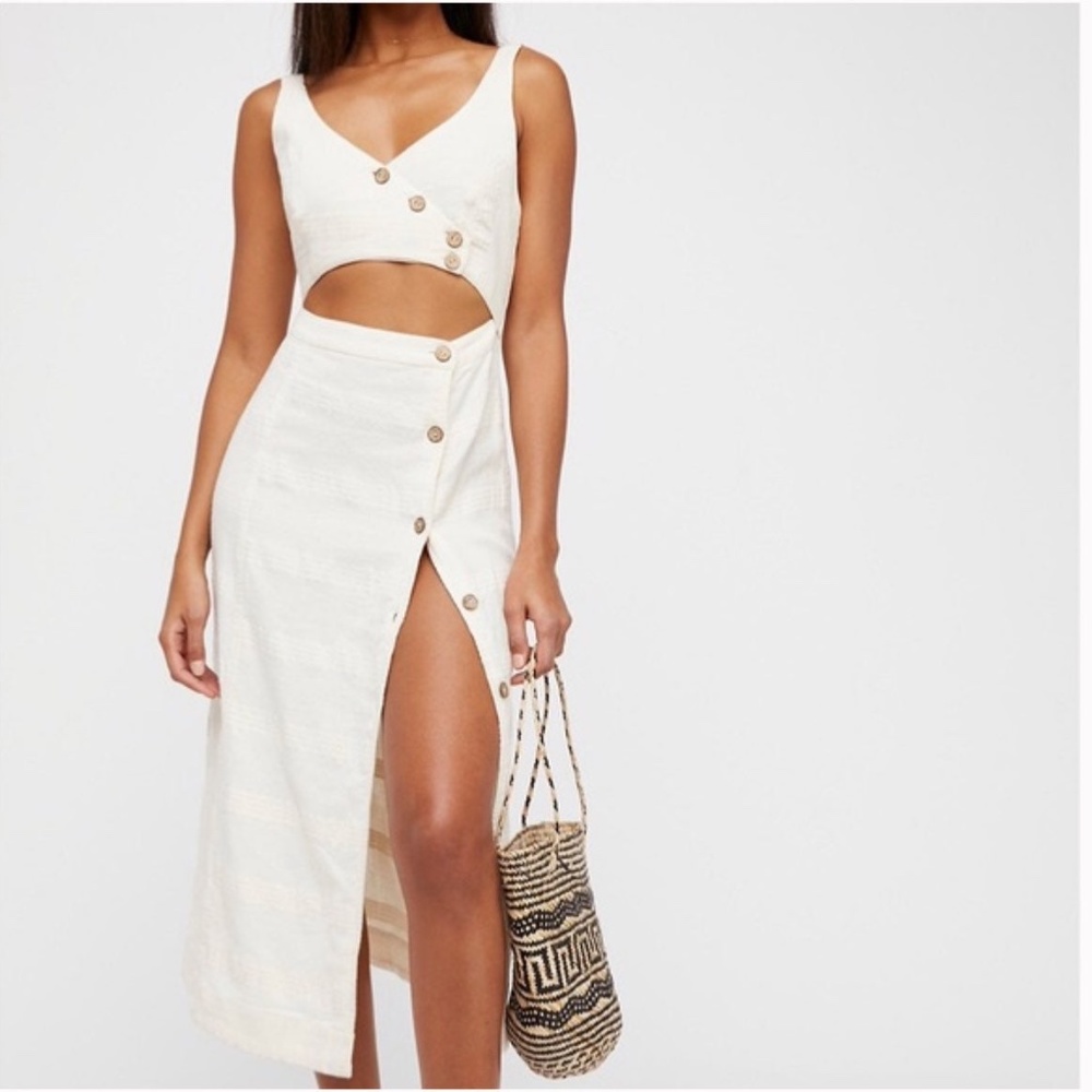 Free People Cut Out Midi Dress